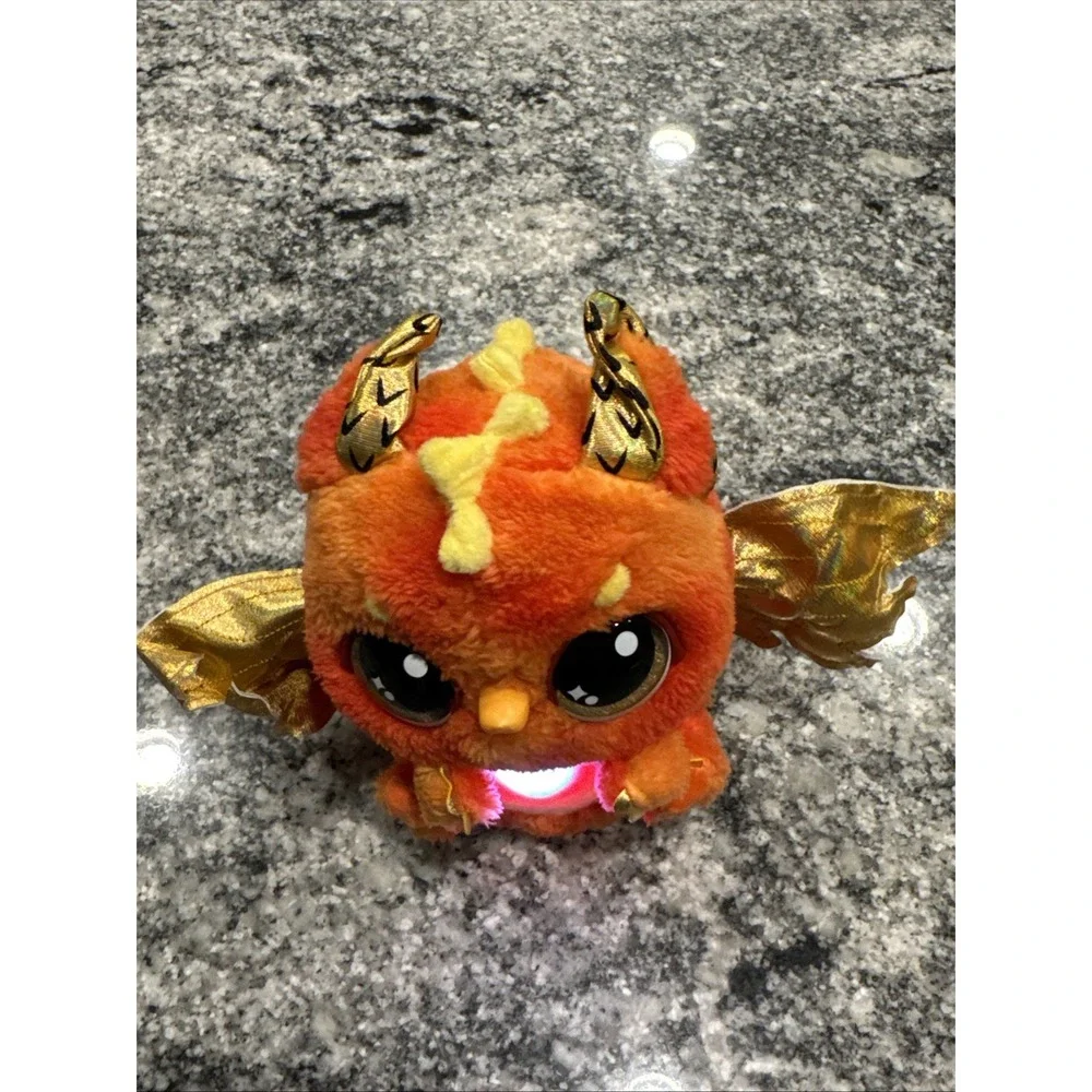 Little Live Pets Sparkles My Dancing‎ Dragon Orange Plush Tested Works